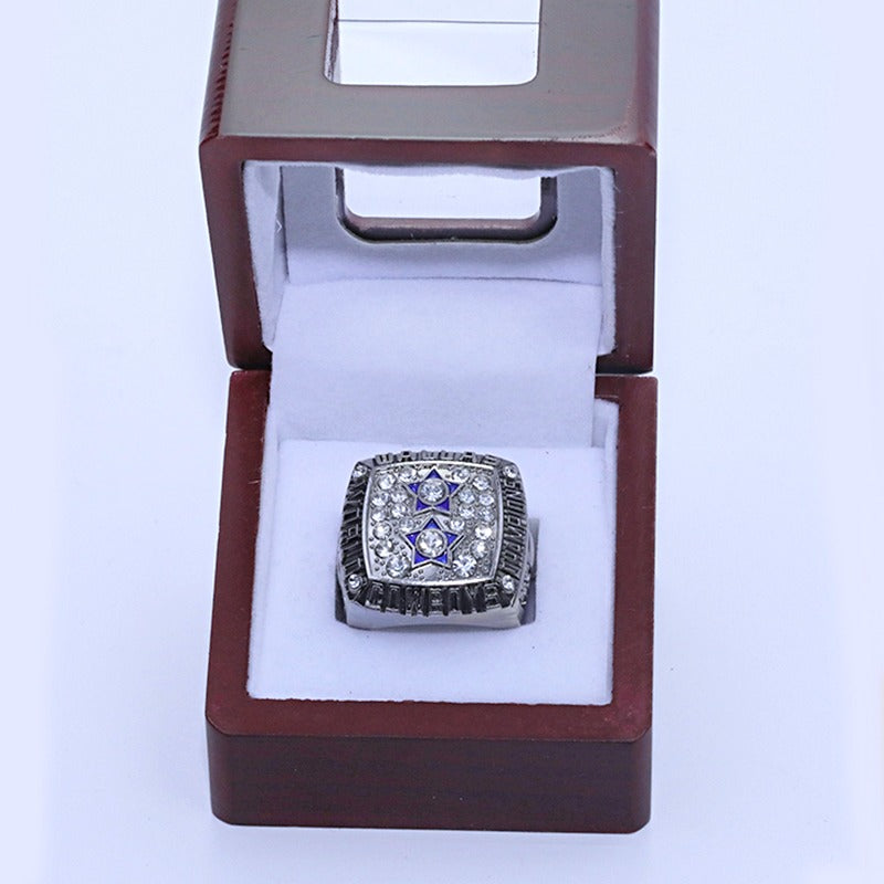 1977 NFL Dallas Cowboys Championship Replica Ring Silver Edtion