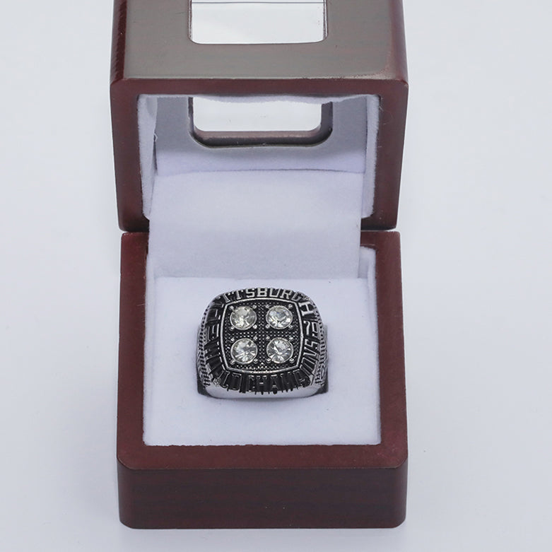 1979 NFL Pittsburgh Steelers Championship Replica Ring Silver Edition