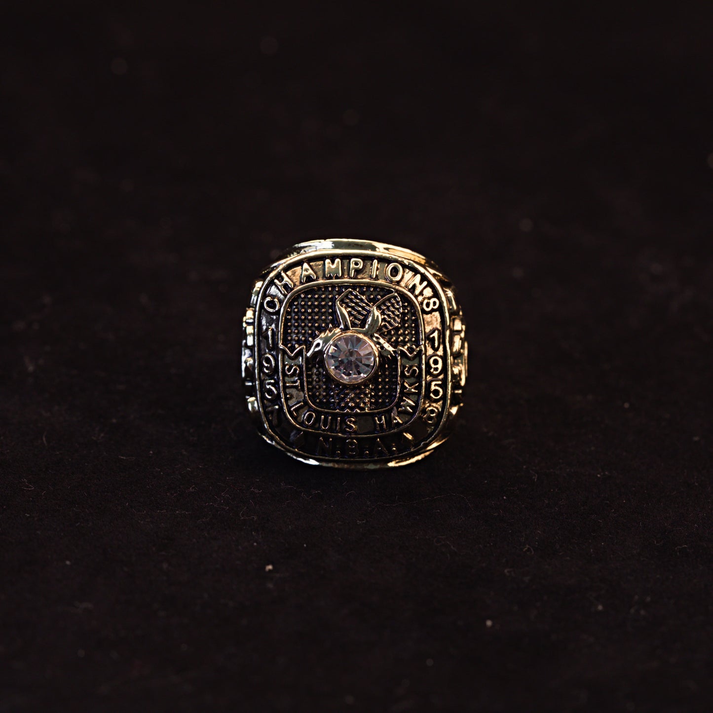 1958 NBA St. Louis Hawks Championship Replica Ring