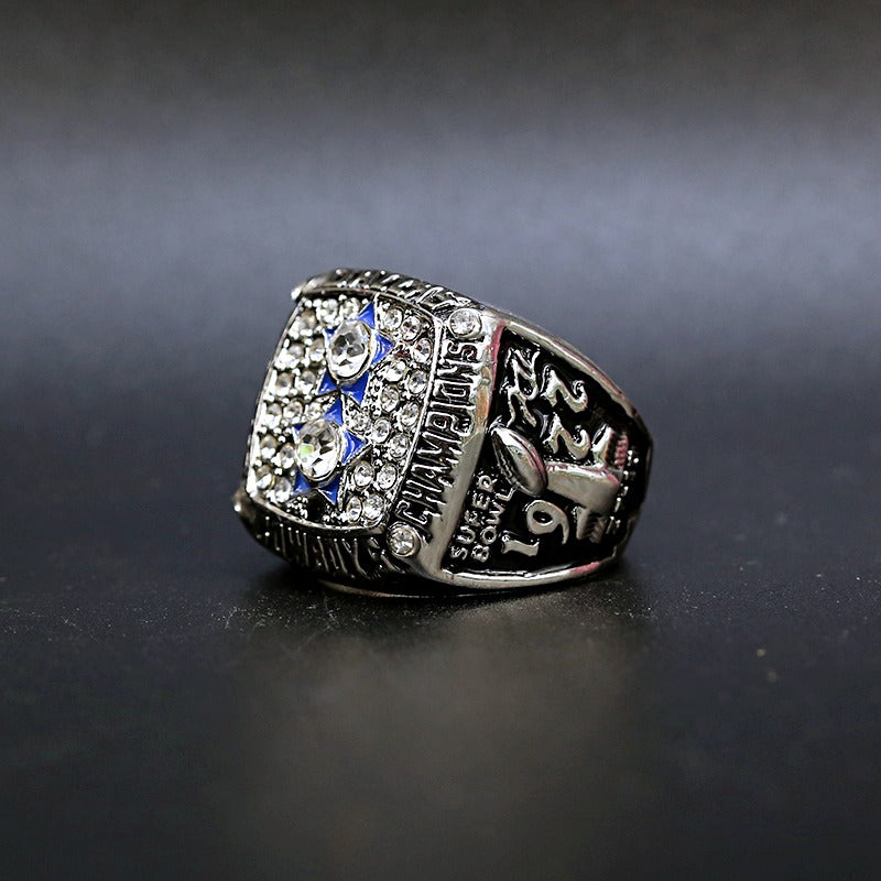 1977 NFL Dallas Cowboys Championship Replica Ring Silver Edtion