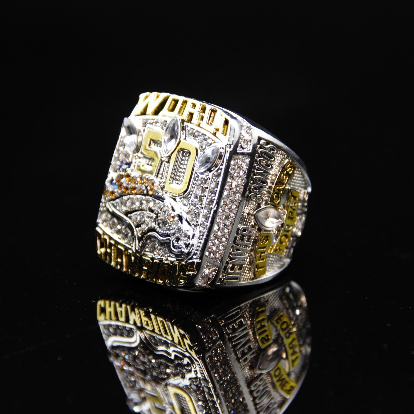 2015 NFL Denver Broncos Championship Replica Ring