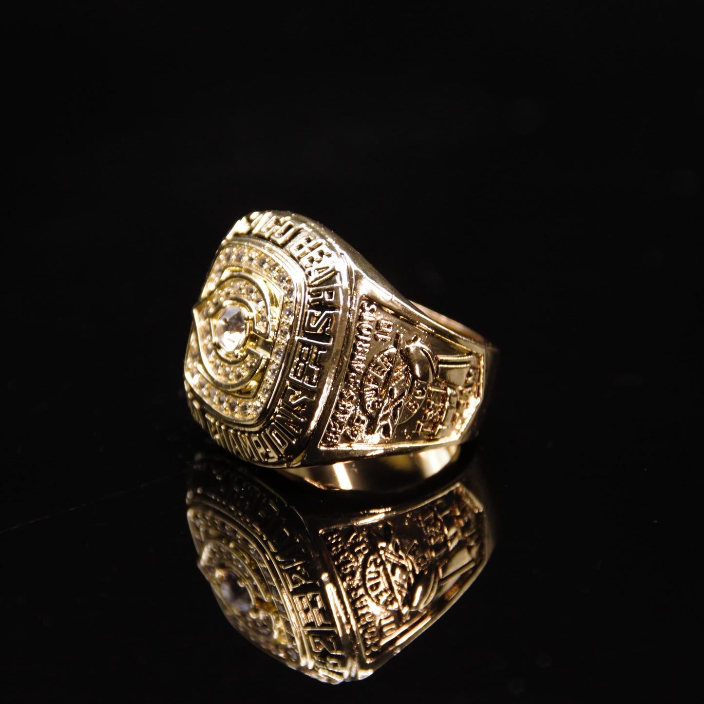 1985 NFL Chicago Bears Championship Replica Ring  Golden Payton Edtion