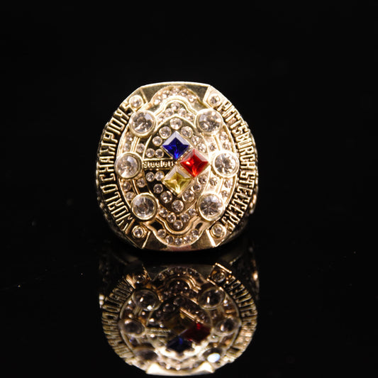 2008 NFL Pittsburgh Steelers Championship Replica Ring Golden Edition