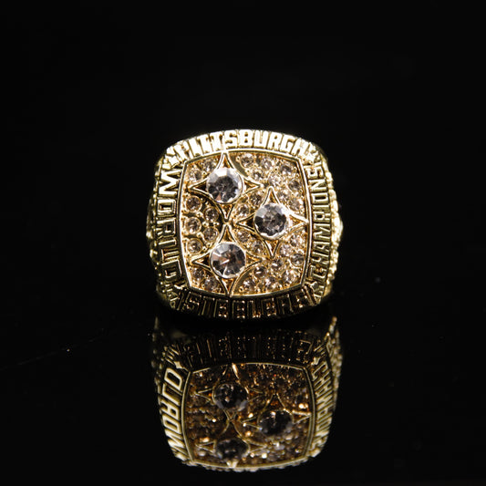 1978 NFL Pittsburgh Steelers Championship Replica Ring Golden Edition