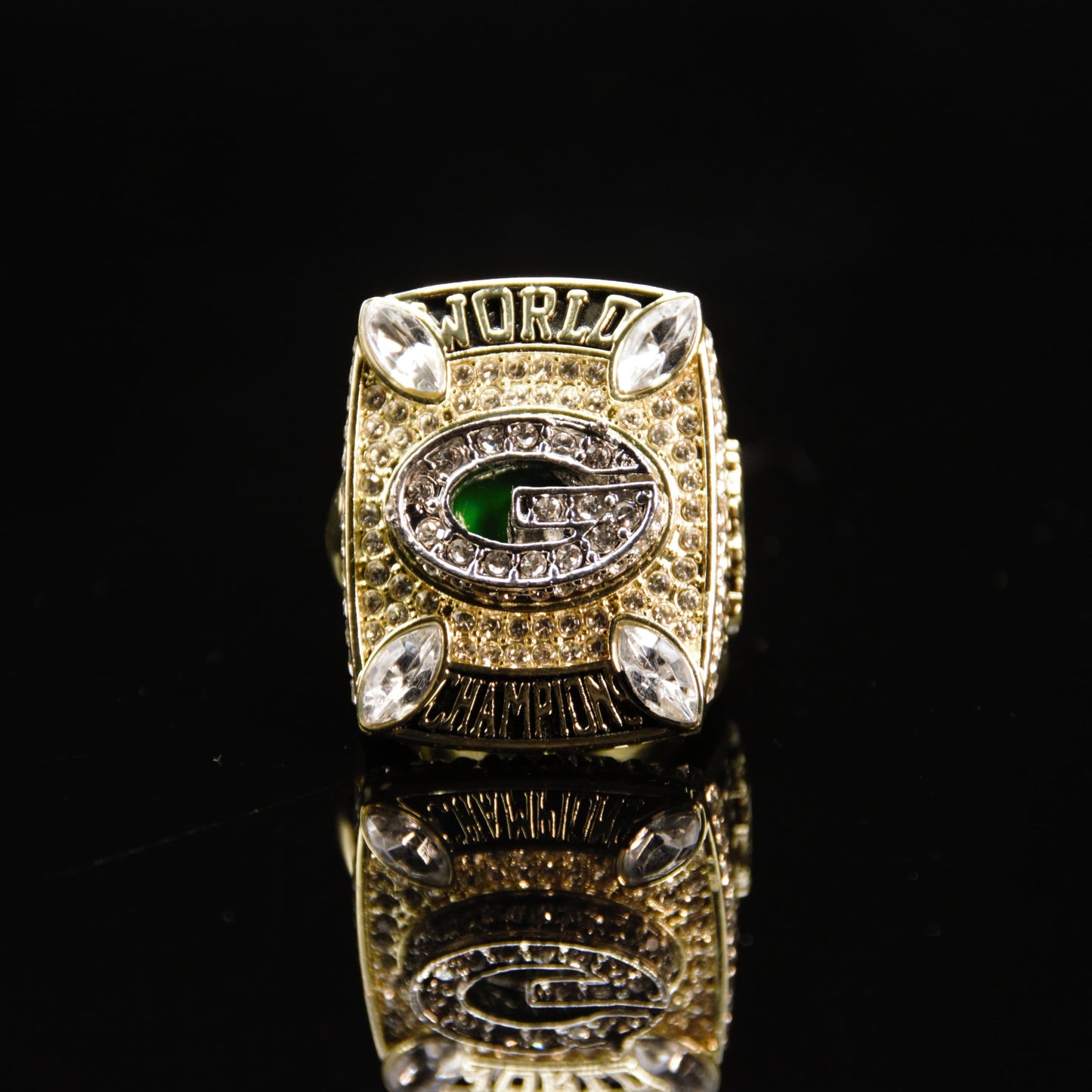 2010 NFL Green Bay Packers Championship Replica Ring Golden Edtion