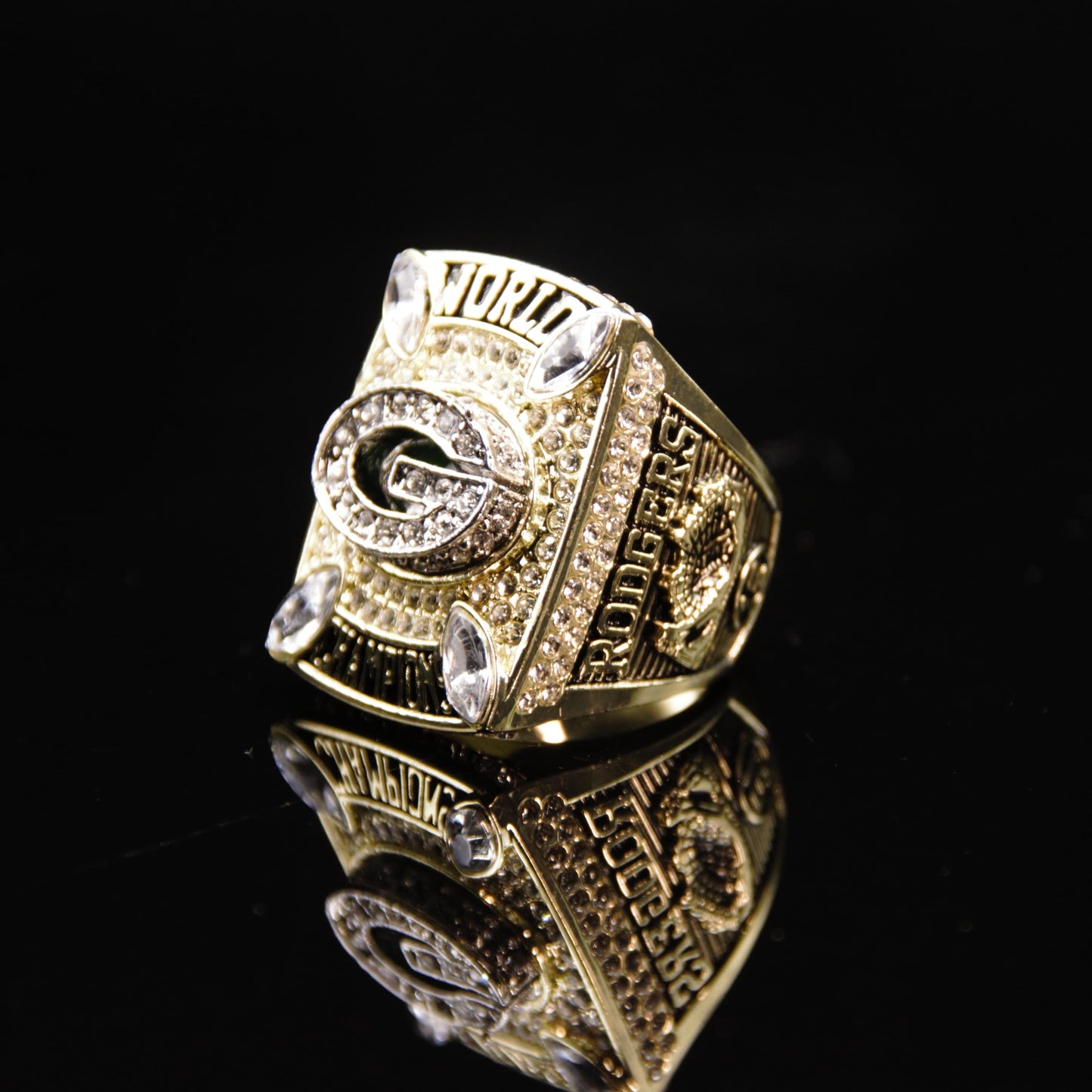 2010 NFL Green Bay Packers Championship Replica Ring Golden Edtion