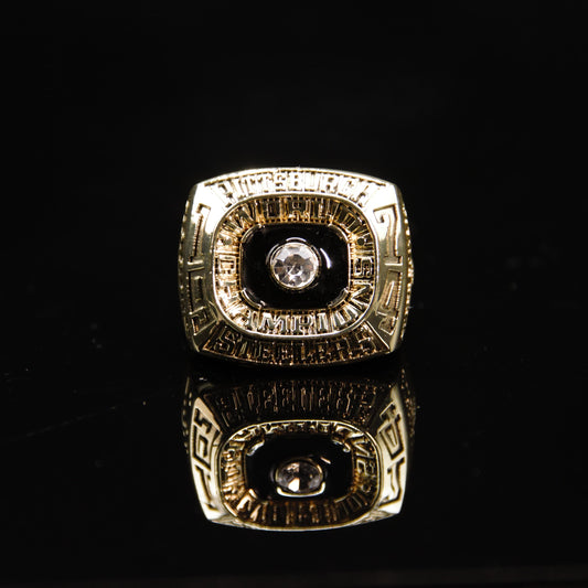 1974 NFL Pittsburgh Steelers Championship Replica Ring Golden Edition