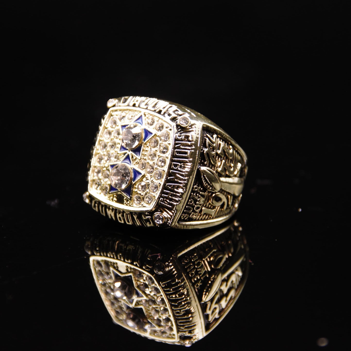 1977 NFL Dallas Cowboys Championship Replica Ring Golden Edtion