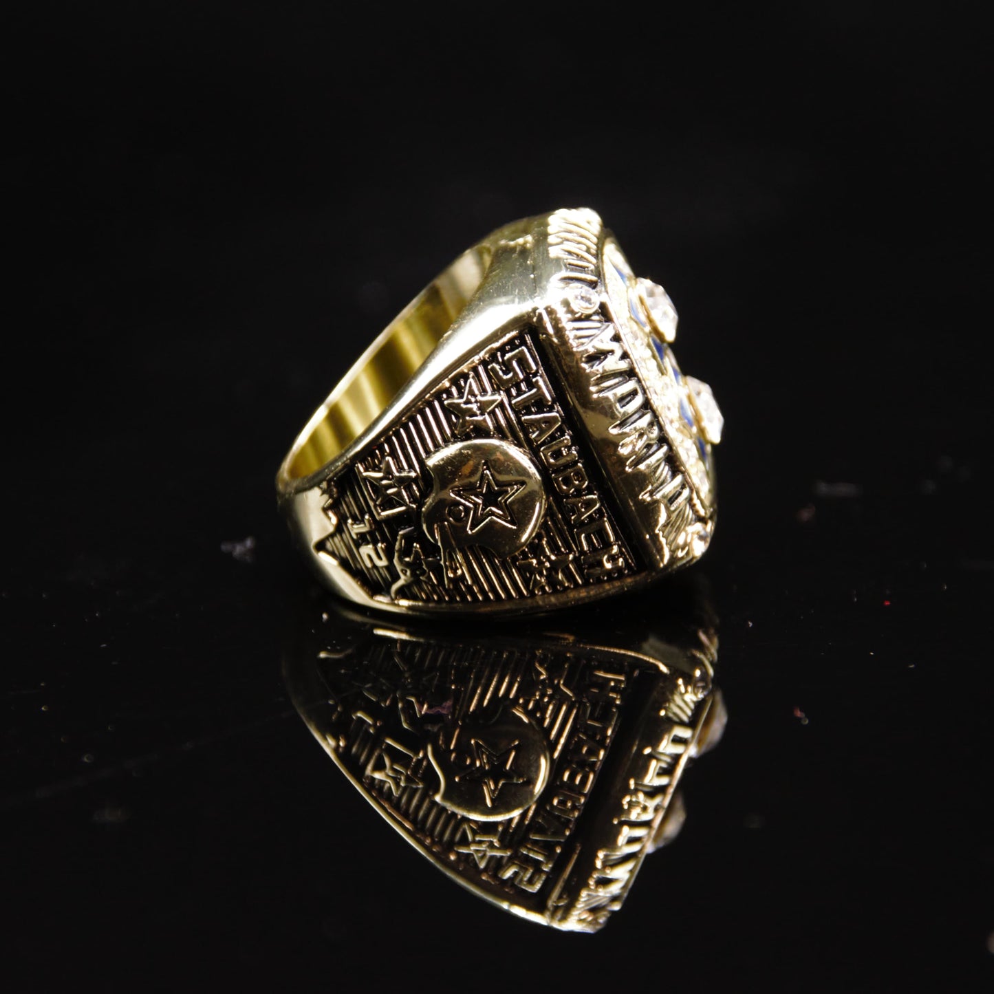 1977 NFL Dallas Cowboys Championship Replica Ring Golden Edtion