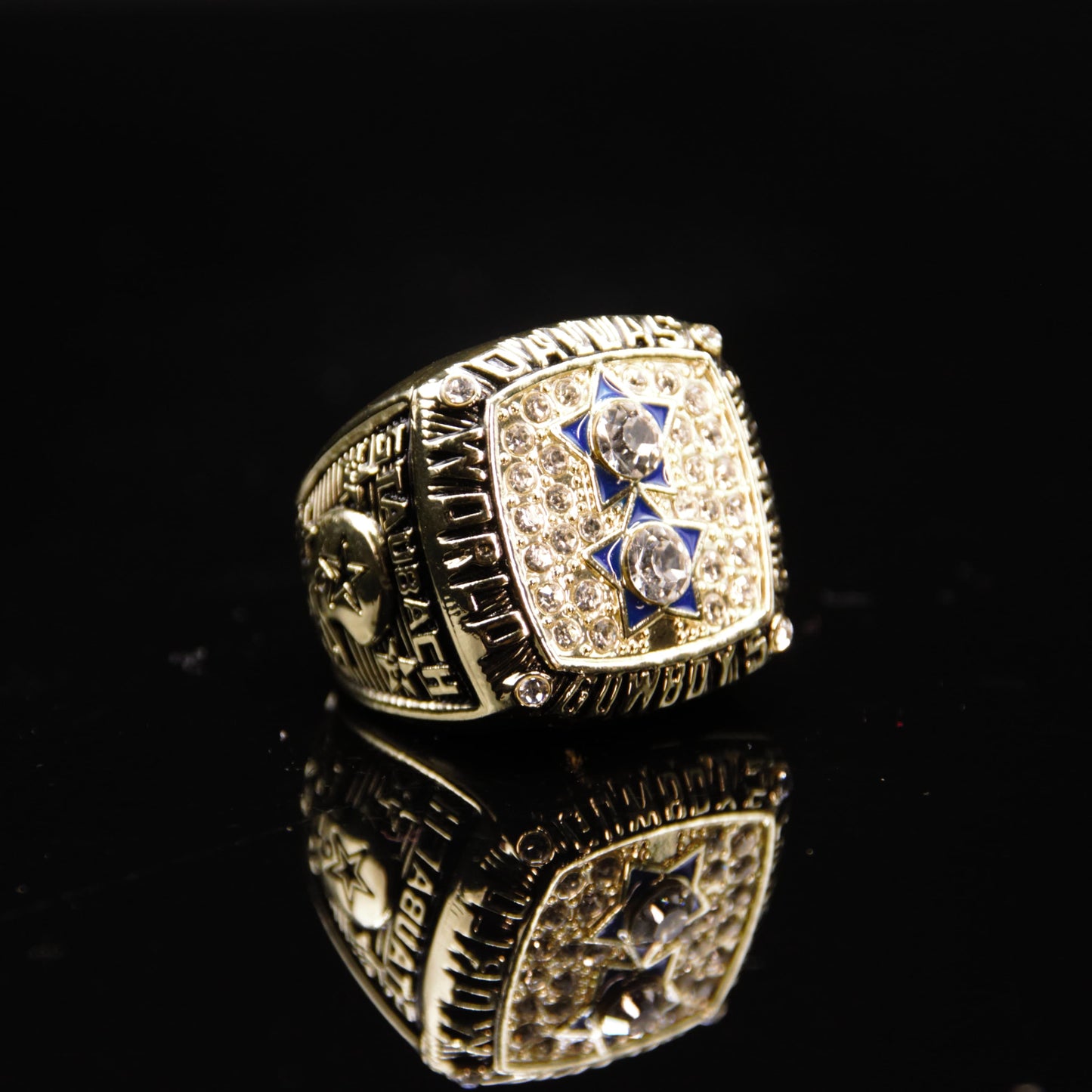 1977 NFL Dallas Cowboys Championship Replica Ring Golden Edtion