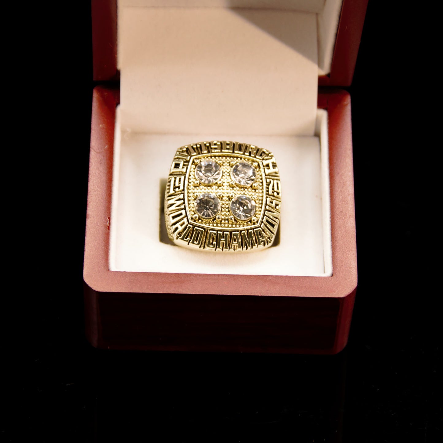 1979 NFL Pittsburgh Steelers Championship Replica Ring Golden Edition