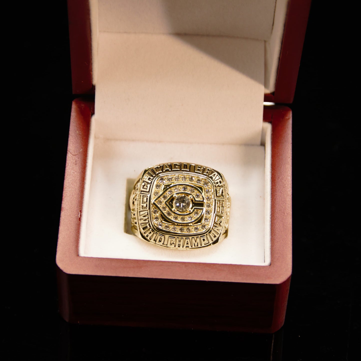 1985 NFL Chicago Bears Championship Replica Ring  Golden Payton Edtion