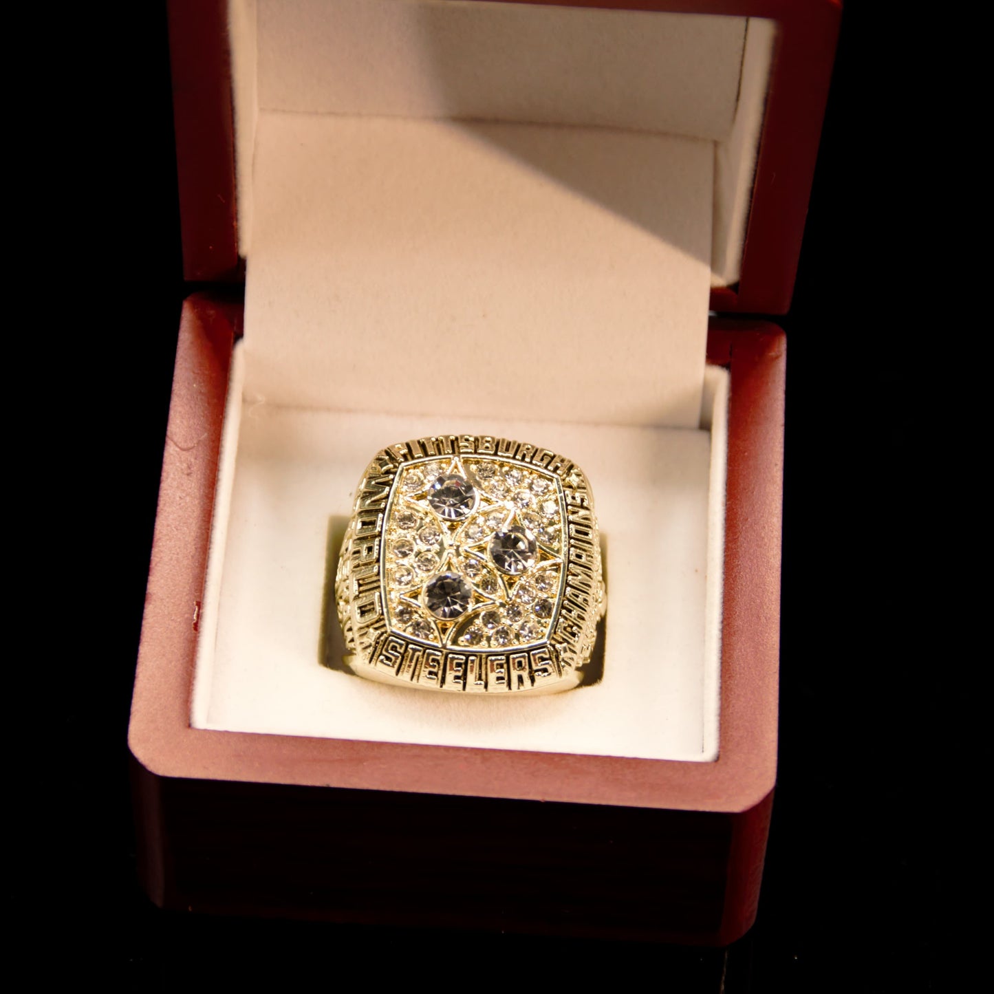 1978 NFL Pittsburgh Steelers Championship Replica Ring Golden Edition