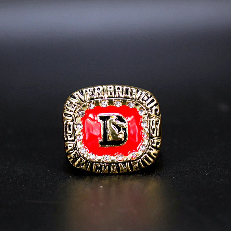 1987 NFL Denver Broncos Championship Replica Ring